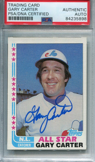 Gary Carter TOPPS All Star Autographed Card (PSA)