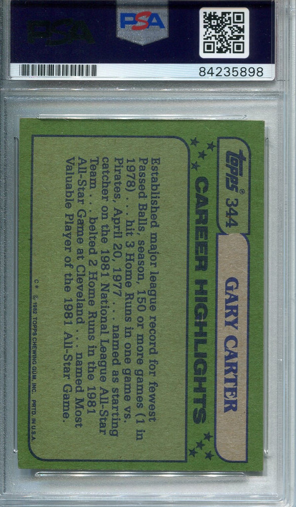 1982 Topps Gary Carter