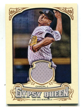 Jhoulys Chacin 2014 Topps Gypsy Queen #GQRJC Jersey Card