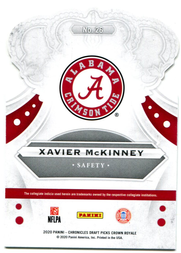 Xavier McKinney 2020 Panini Chronicles Draft Picks Crown Royale Rookie Card
