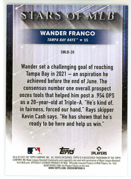 Tampa Bay Rays: Wander Franco 2022 Poster - Officially Licensed