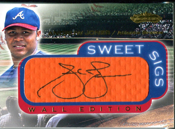 Andruw Jones Autographed Fleer Card