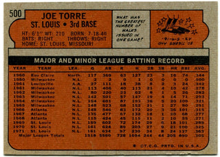 1972 Joe Torre Topps #500