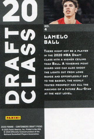 LaMelo Ball 2020 Panini Contenders Rookie Card