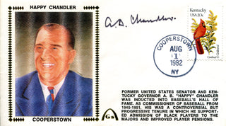 AB Chandler Autographed Gateway Aug 1 1982 First Day Cover