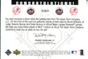 Roberto Alomar, Bernie Williams, Al Leiter, and Robin Ventura 2002 Upper Deck Game Used Bat Card