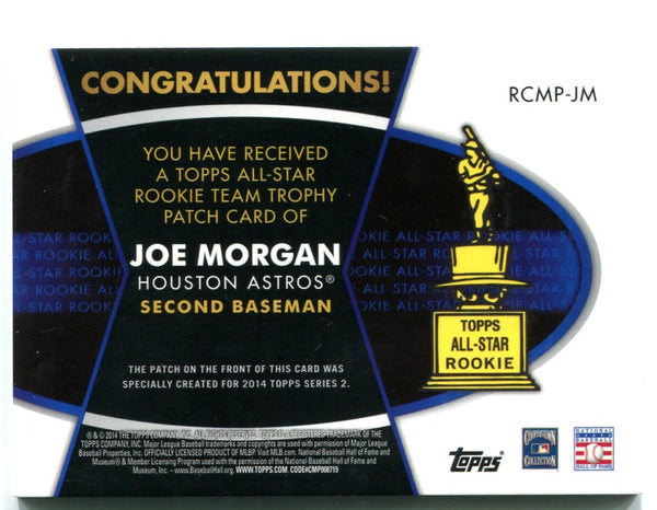 Joe Morgan Vintage Topps All Star Rookie Team Patch