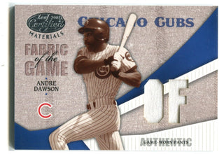 Andre Dawson Fabric of the Game Game worn Jersey Card Leaf 2004 Refractor 059/100 #FG-8