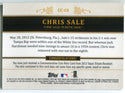 Chris Sale 2013 Topps Tribute Jumbo Jersey Relic Card