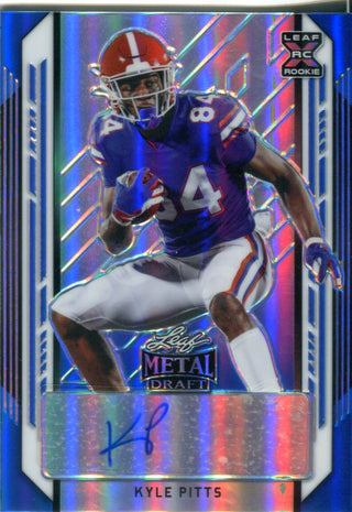 Kyle Pitts 2021 Leaf Metal Draft Autographed Rookie Card 14/35 #BA-KP1