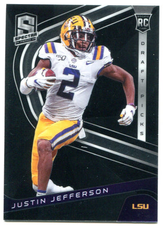 Justin Jefferson 2020 Panini Chronicles Draft Picks Spectra Rookie Card