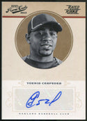 Yoenis Cespedes 2012 Panini Playoff Prime Cuts Rated Rookie Autographed Card #109/199
