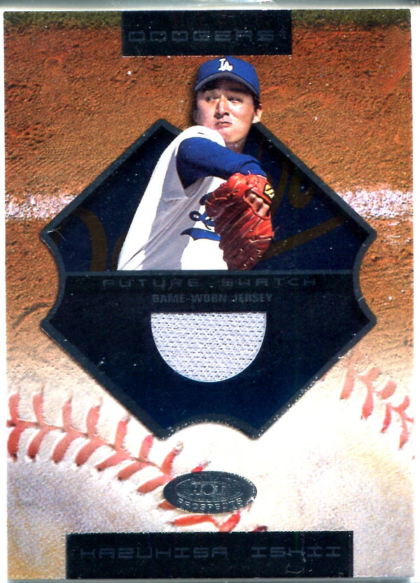 Kazuhisa Ishii 2002 Fleer Unsigned Game-Worn Jersey Card #303/1000