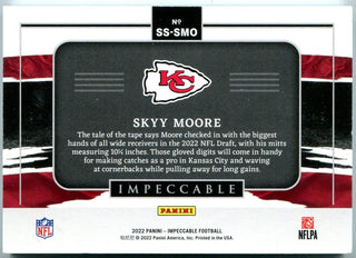 Skyy Moore 2022 Panini Impeccable 1 Troy Ounce Silver Card #SS-SMO