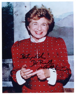 Dr. Ruth Westheimer Autographed 8x10 Photo