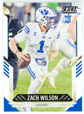 Zach Wilson 2021 Panini Score Rookie Card #304