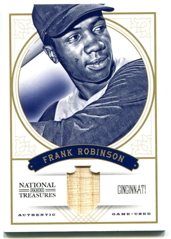 Frank Robinson National Treasures Authentic Bat Card 79/99