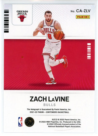 Zach Lavine Autographed 2022 Panini Contenders Card #CA-ZLV