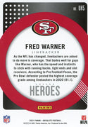 Fred Warner 2021 Panini Absolute Card