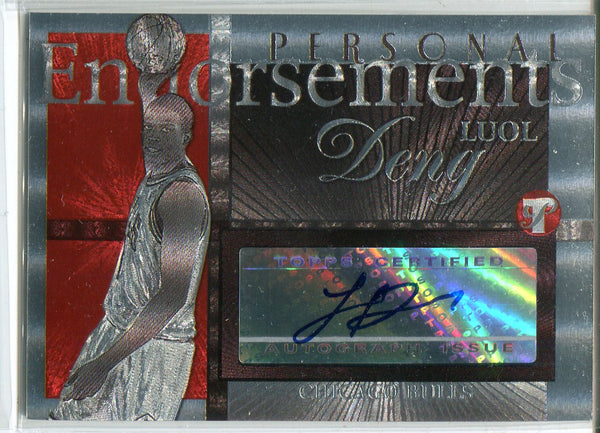 Luol Deng Autographed 2004-05 Topps Pristine Personal Endorsements Card