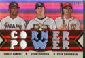 Hanley Ramirez, Evan Longoria, and Ryan Zimmerman 2012 Topps Triple Threads Relic Card 14/27