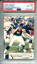 Drew Brees 2002 Pacific Nights S.E #364 PSA NM-MT 8 Card /10