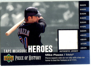 Mike Piazza 2002 Upper Deck Authentic Jersey Card