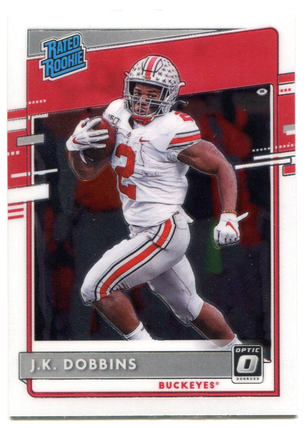 JK Dobbins 2020 Panini Chronicles Draft Picks Donruss Optic Rookie Card
