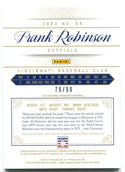 Frank Robinson National Treasures Authentic Bat Card 79/99