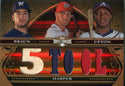 Ryan Braun, Bryce Harper, and Justin Upton 2013 Topps Triple Threads Relic Card 14/27