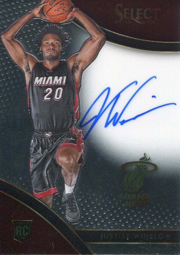 Justise Winslow Autographed 2015-2016 Panini Select Rookie Card