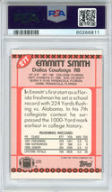 Emmitt Smith 1990 Topps Traded Card #27T (PSA NM-MT 8)