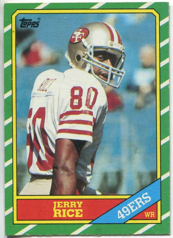 Jerry Rice 1986 Topps #161 Card