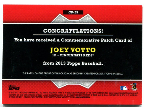 Joey Votto Topps Commemorative Patch Card 2013