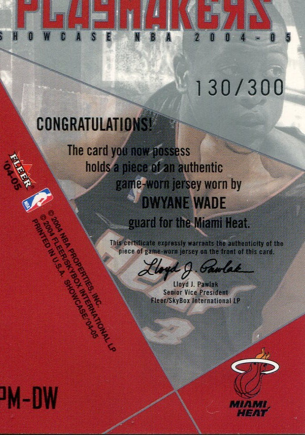 Dwyane Wade 2004 Fleer Card #130/300