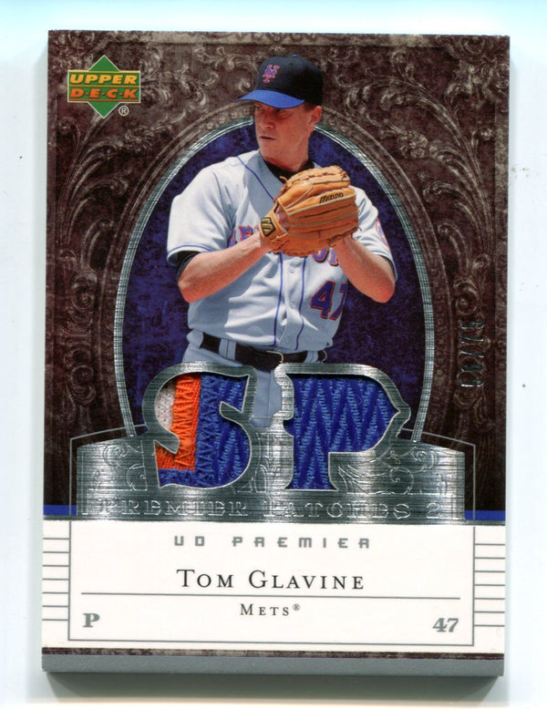 Tom Glavine 2007 Upper Deck Premier Patches #PP2TO Card /75