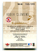Roger Clemons 2004 Fleer Ultra Turn Back The Clock Jersey Card #TBCRC 160/399