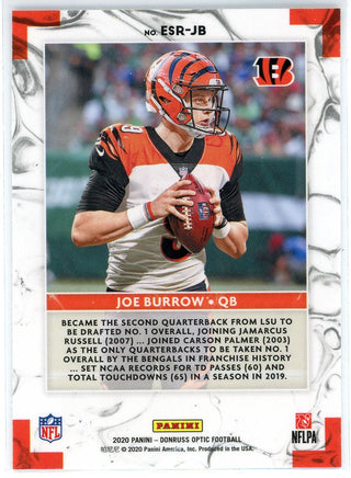Joe Burrow 2020 Panini Donruss Optic Elite Series Rookies Card #ESR-JB