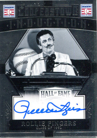 Rollie Fingers 2015 Cooperstown Induction Autographed Card