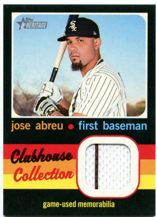 Jose Abreu Topps Heritage Clubhouse Collection Jersey Card 2020
