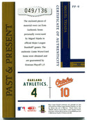 Miguel Tejada Donruss Prime Patches Jersey Card 2005