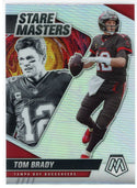 Tom Brady 2021 Panini Mosaic Stare Masters Silver Prizm Card #SM5