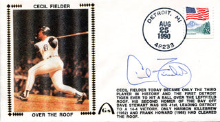 Cecil Fielder Autographed Gateway Aug 25 1990 First Day Cover