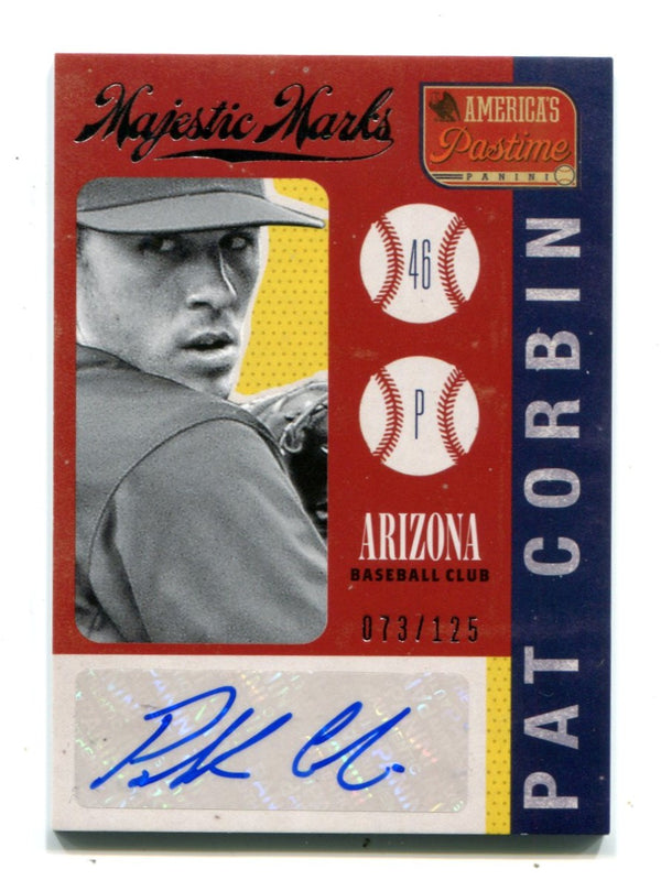 Pat Corbin 2013 Panini Majestic Marks #MMPC Autographed Card 73/125
