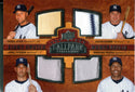 Derek Jeter, Jorge Posada, Jason Giambi, Mariano Rivera, Manny Ramirez, David Ortiz, Jason Varitek, and Jonathan Papelbon 2008 Upper Deck Game Used Relic Card