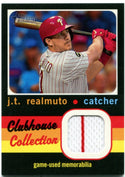 J.T. Realmuto Topps Heritage Clubhouse Collection Jersey Card 2020