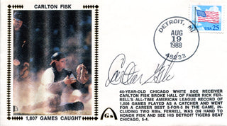 Carlton Fisk Autographed Gateway Aug 19 1988 First Day Cover