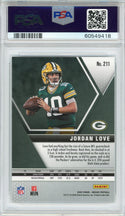 Jordan Love 2020 Panini Mosaic Rookie Card #211 (PSA Gem Mint 10)