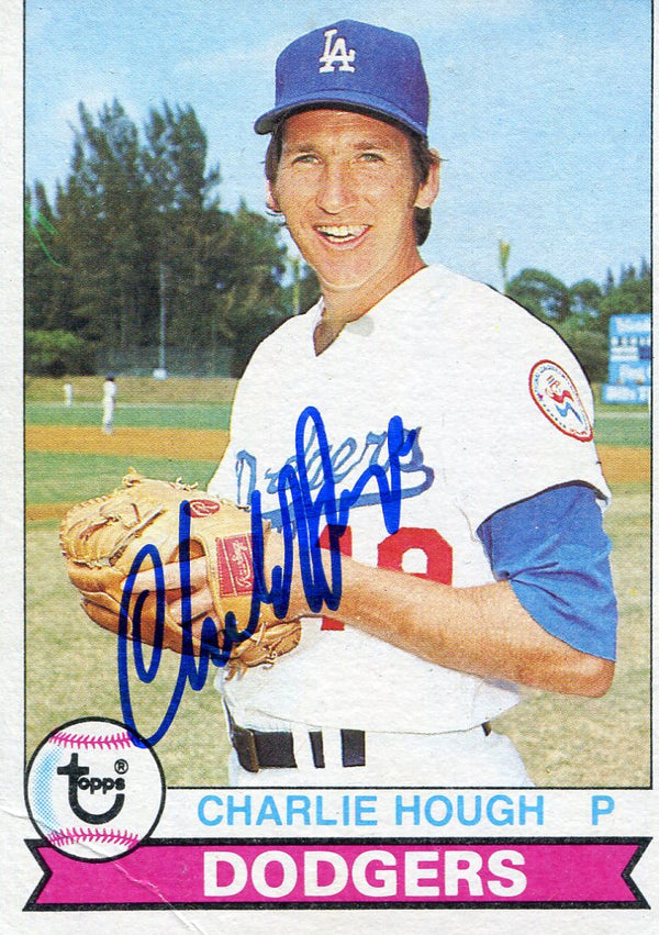 Charlie Hough Autographed 1979 Topps Card #508