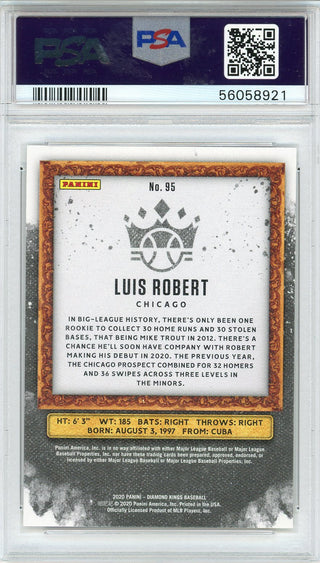 Luis Robert 2020 Panini Diamond Kings Rookie Card #95 (PSA)